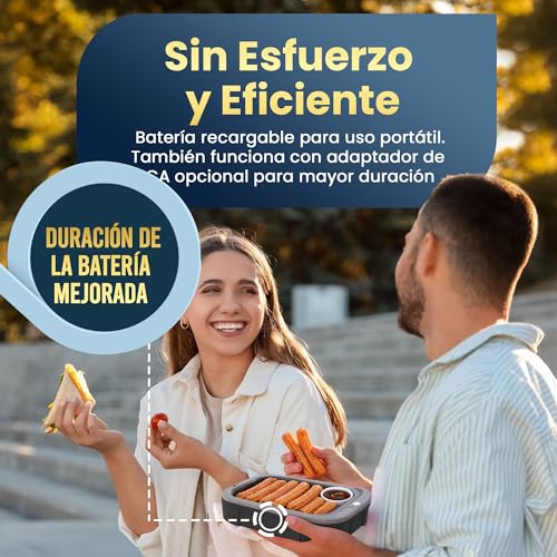 Detalle 2 de Hot Bento PLUS – Fiambrera eléctrica portátil y autocalentable (994 ml, negro)