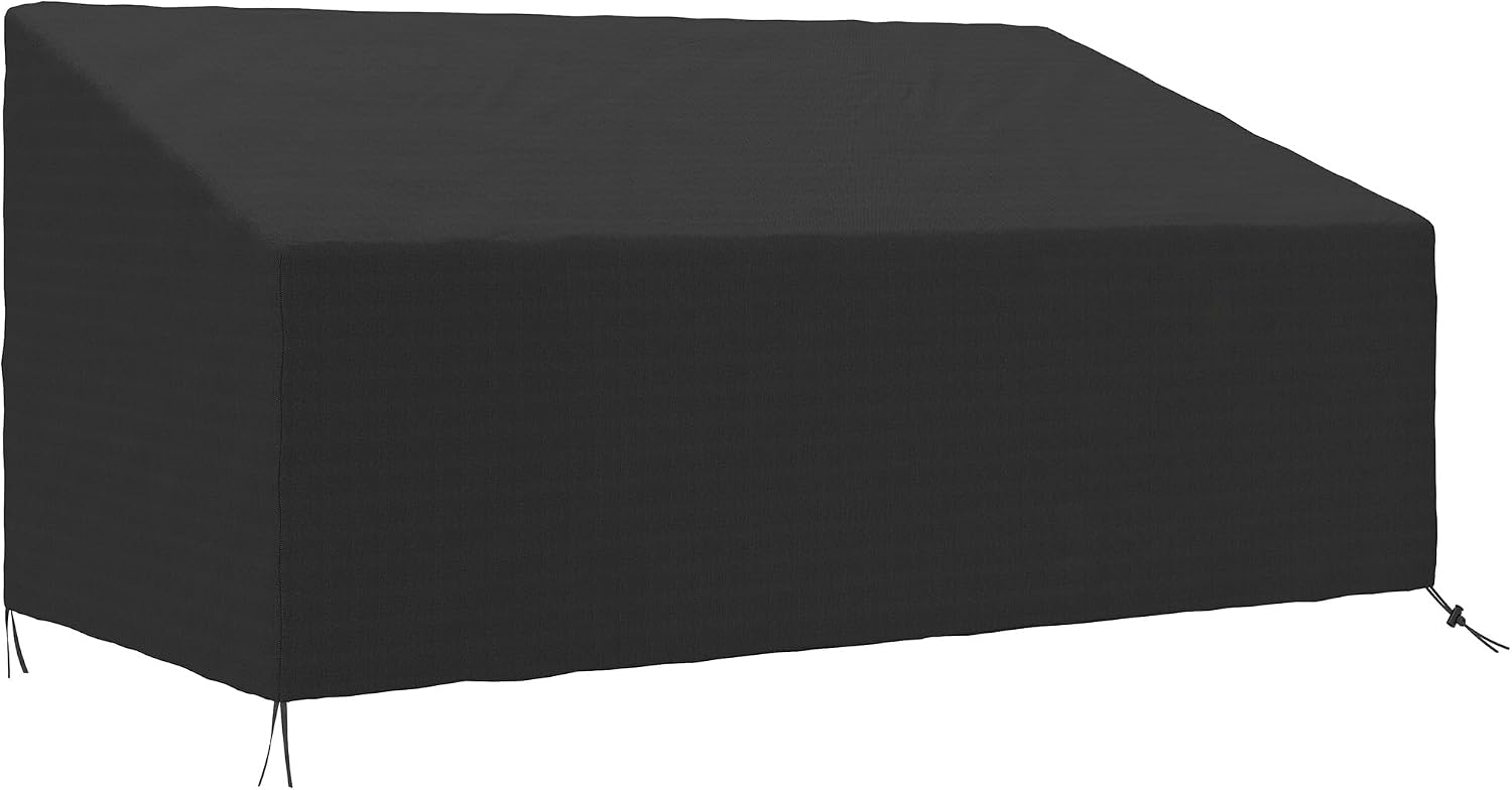 Detalle de Outsunny 84B-237V00BK 3-Seater Sofa Cover, 600D Oxford Cloth, Waterproof