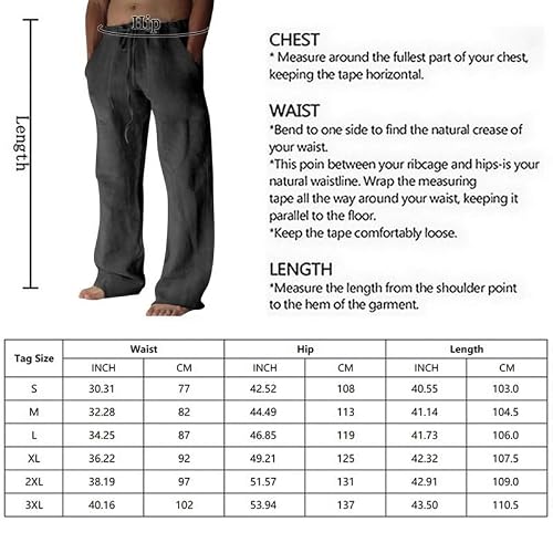 Thumbnail 6 de Litthing Pantalones de Lino para Hombre: Jogging de Verano con Bolsillos
