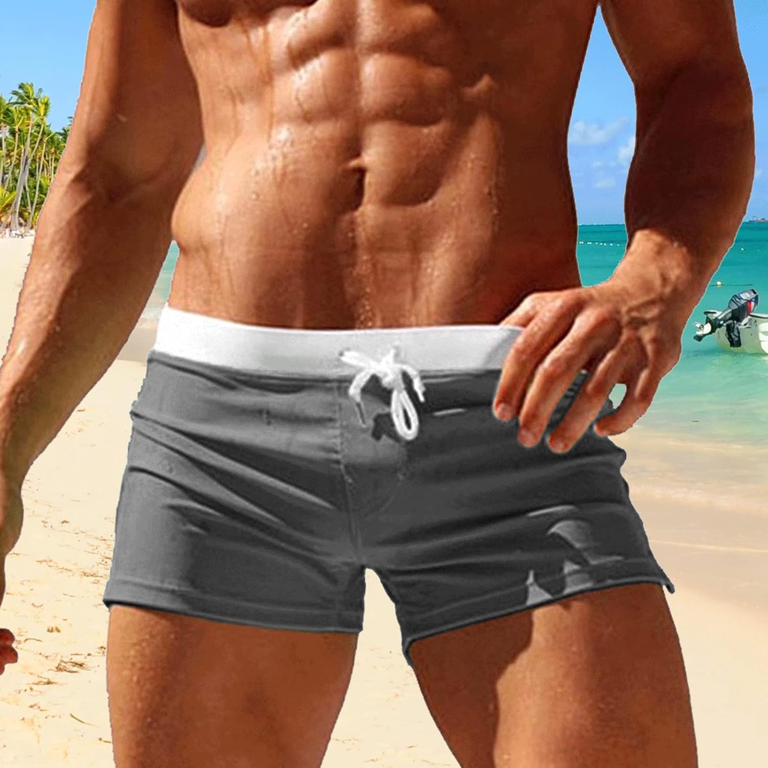 Thumbnail 1 de TMEOG Swimming Trunks Men Swim Shorts Board Shorts