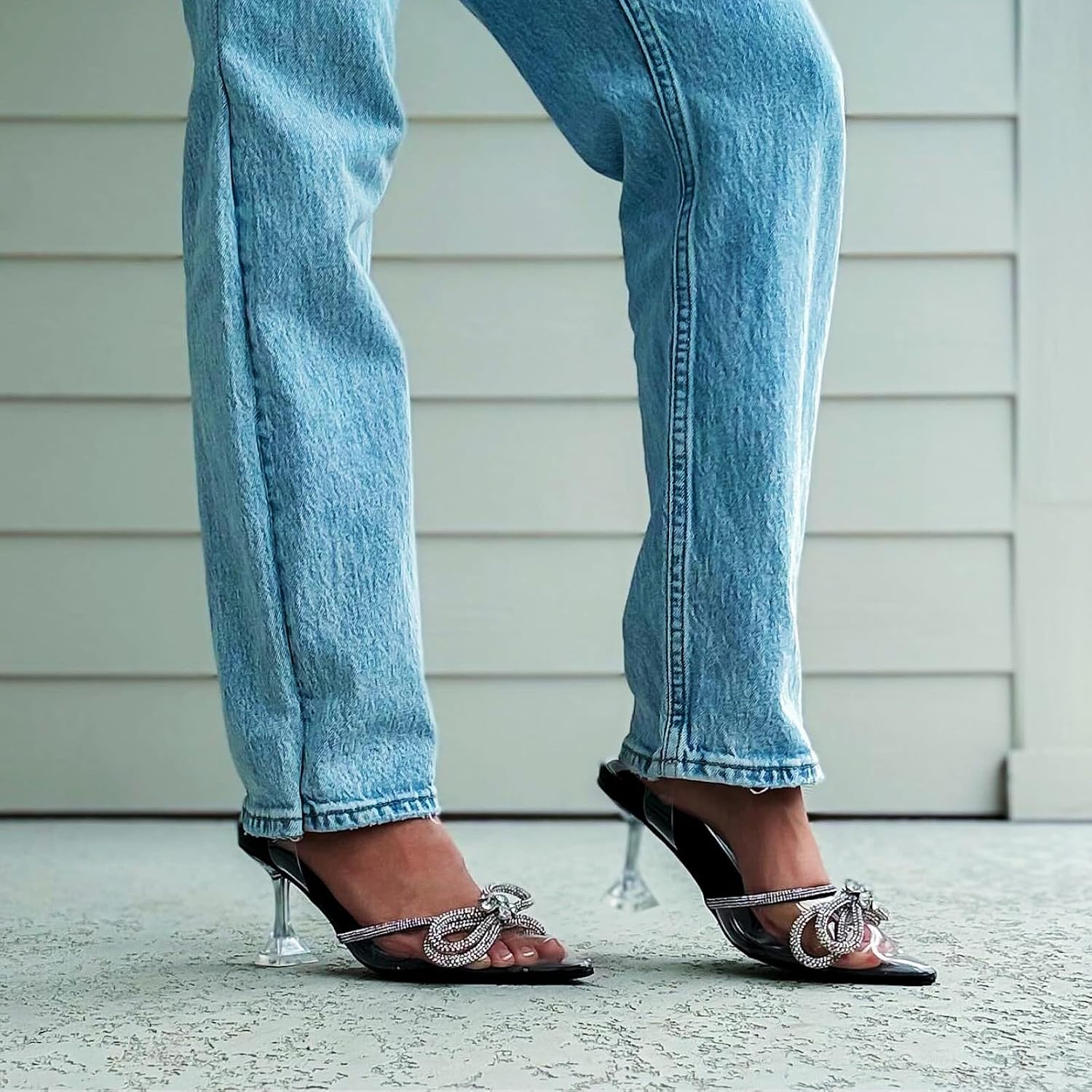 Thumbnail 5 de JENN ARDOR Slingback Bow Kitten Pumps 👠