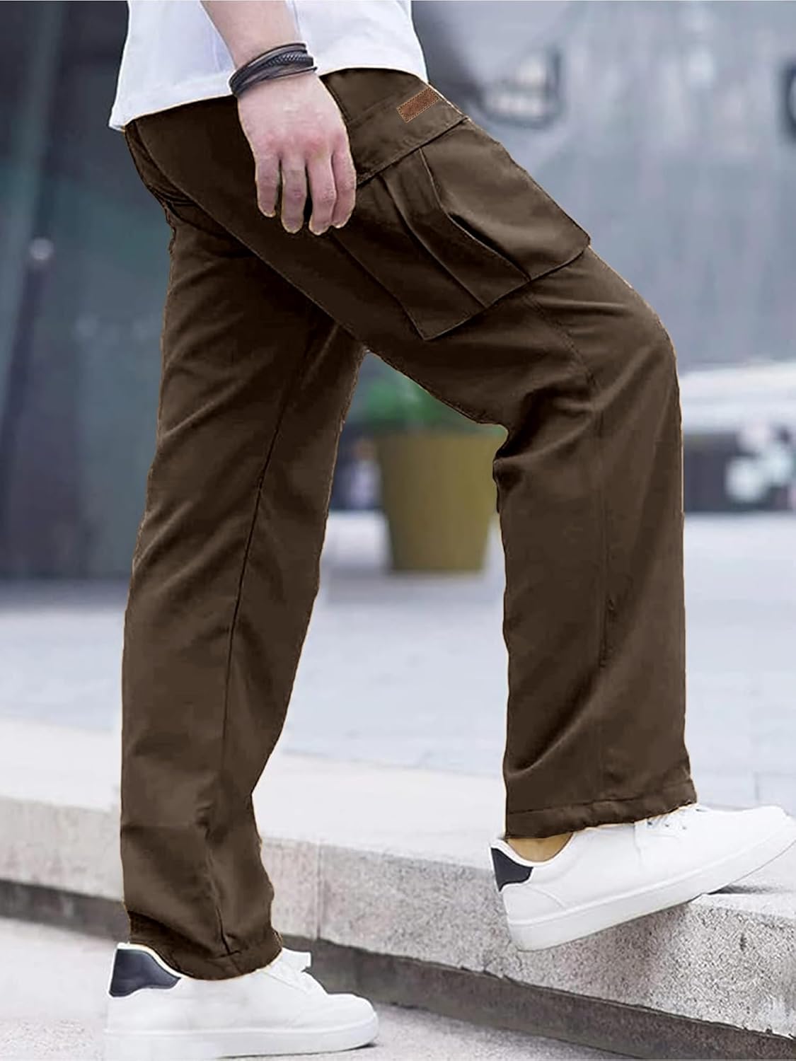 Thumbnail 2 de Comdecevis Men's Casual Cargo Pants stretch joggers