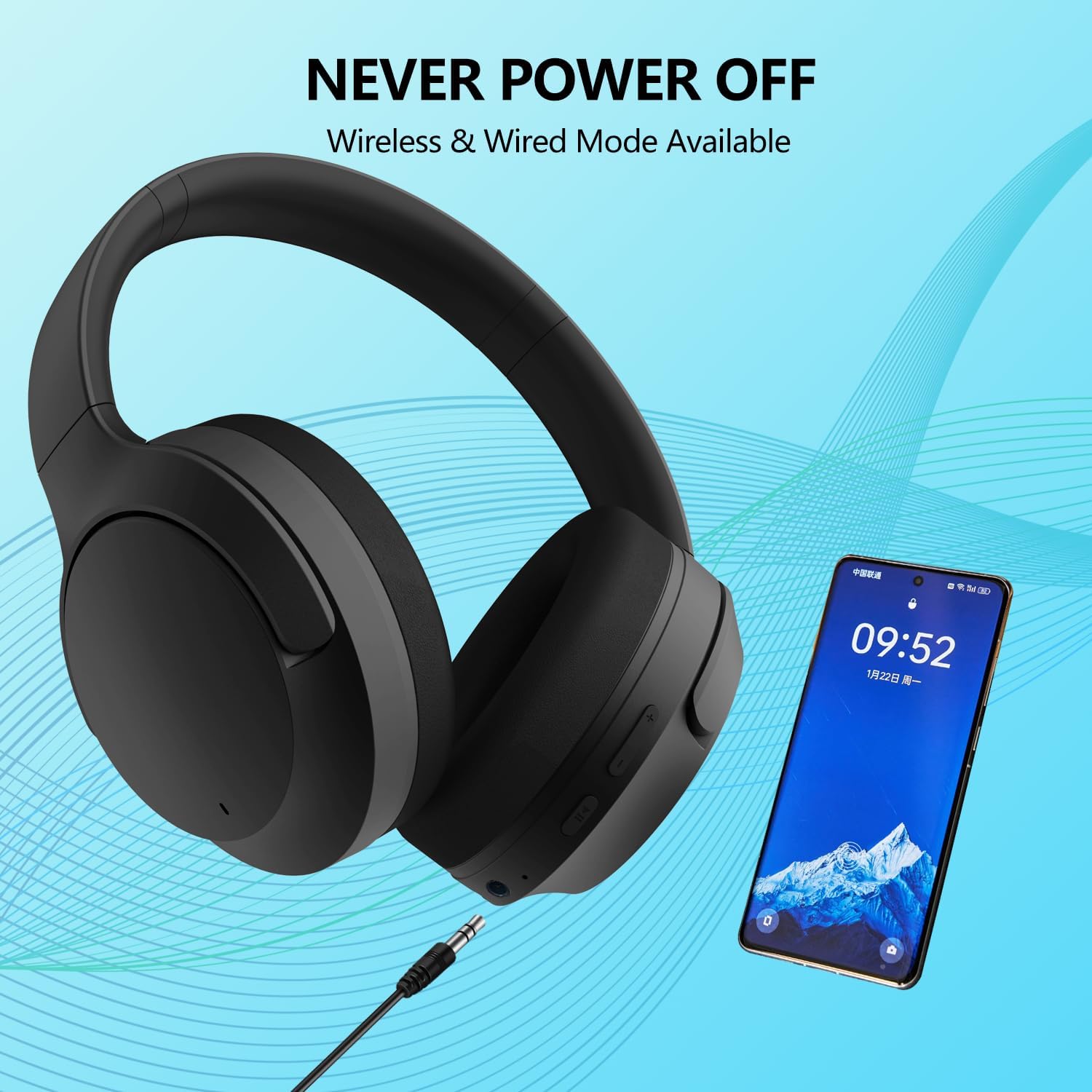 Thumbnail 6 de Wireless Headphones Over Ear 40H playtime