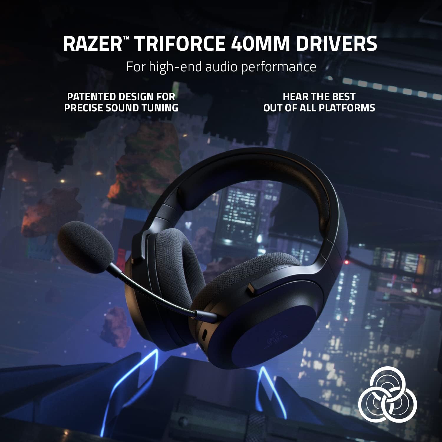 Thumbnail 3 de Razer Barracuda X Wireless Gaming & Mobile Headset (2.4GHz + Bluetooth, Detachable Mic) — Black