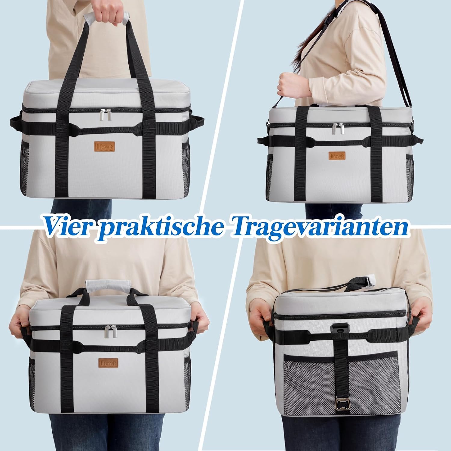 Thumbnail 6 de Lifewit Kühltasche 30L – faltbar, 50 Dosen, isolierte Thermotasche für Picknick, Arbeit und Freizeit