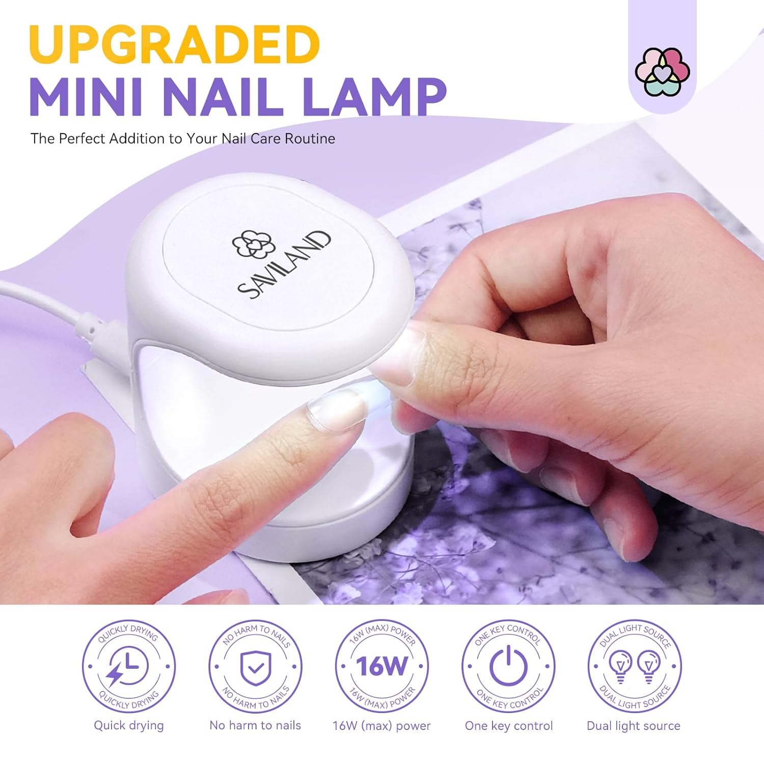 Thumbnail 1 de Saviland Mini UV Lampe 16W für Nägel