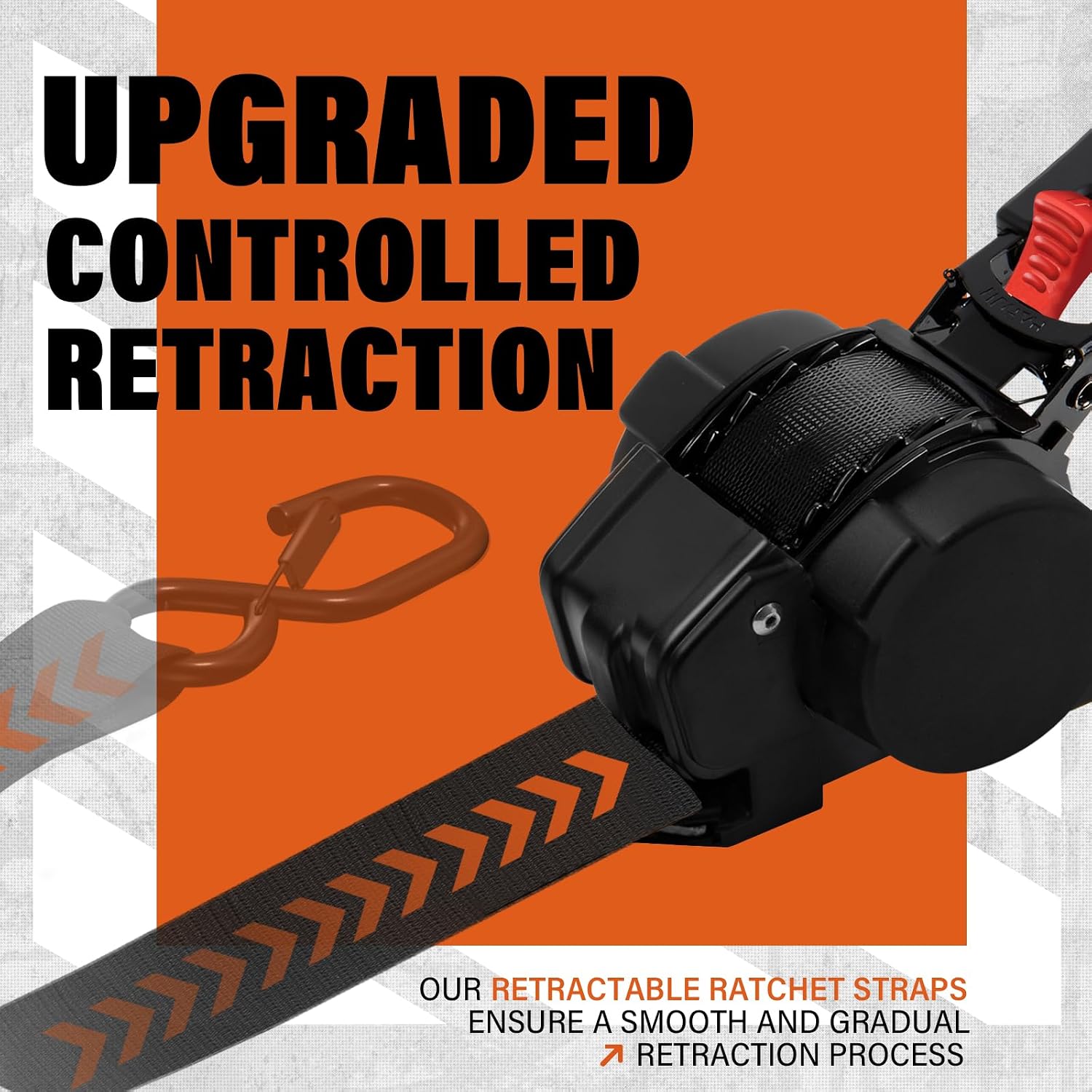 Detalle 2 de Haccoplanet Retractable Ratchet Straps 2-Inch