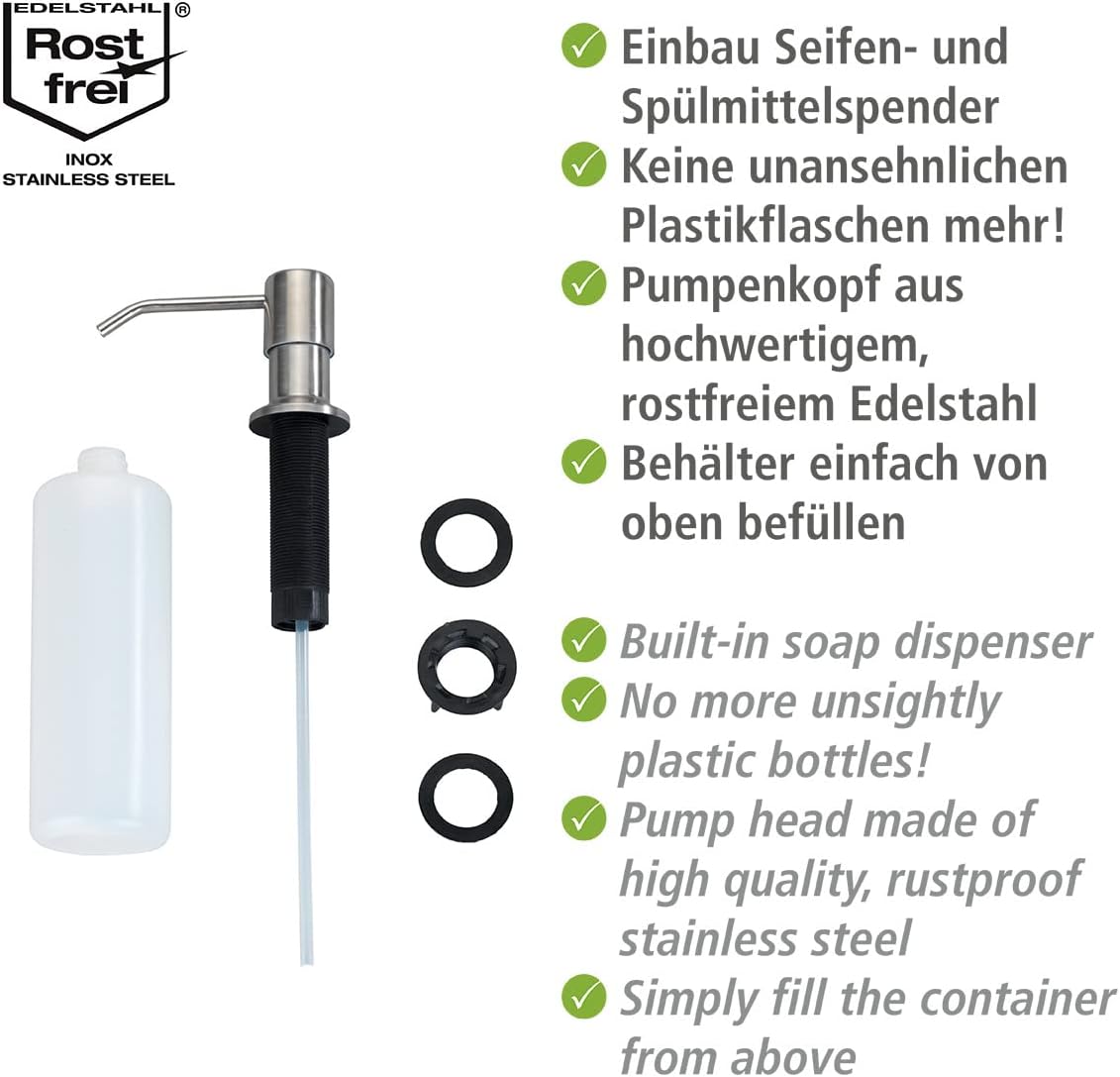 Detalle 2 de Einbau Seifen- und Spülmittelspender Monti 400 ml