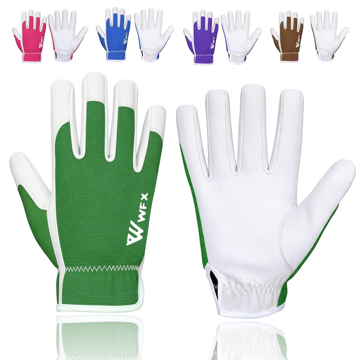 Detalle de WFX Guantes de cuero para jardinería M