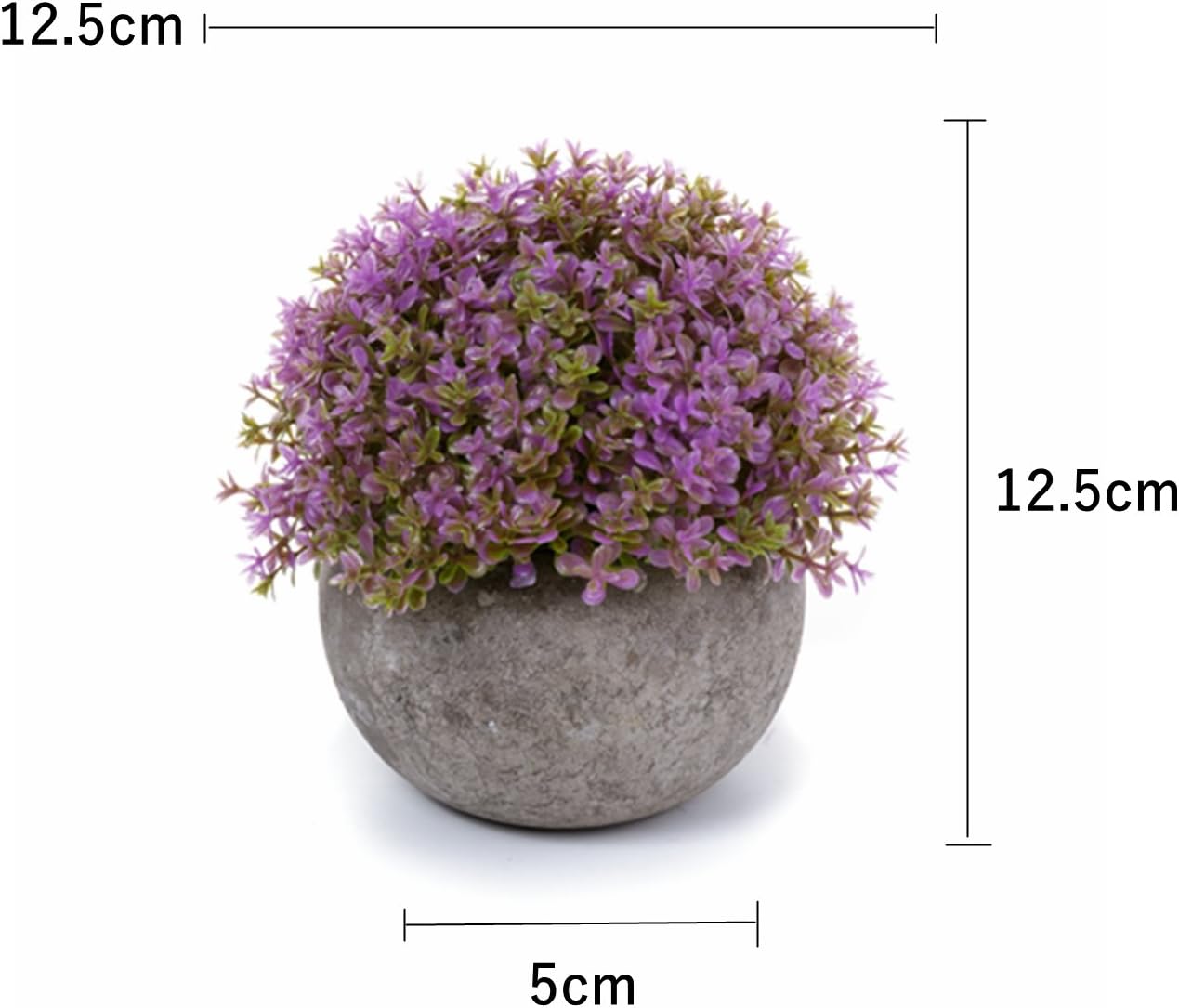 Thumbnail 4 de T4U set van 6 kunstplanten in pot voor binnen, multicolor en compact