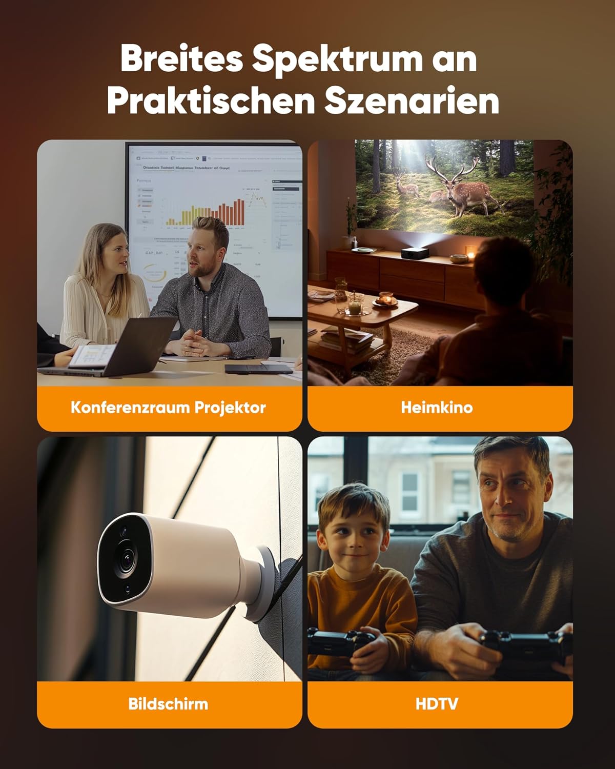 Thumbnail 6 de SNOWKIDS 4K HDMI-Kabel 2 Meter (rot) – HDMI 2.0 bis 4K/60 Hz mit ARC, Ethernet & Nylongeflecht