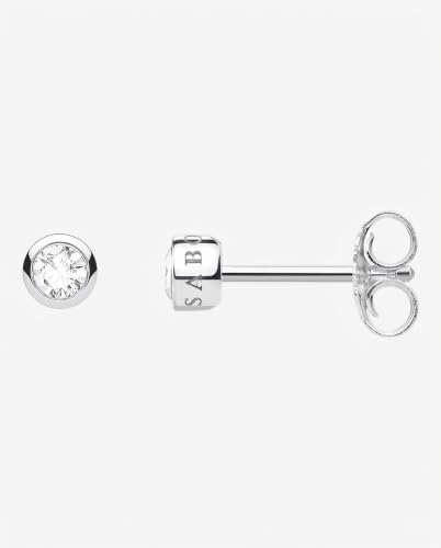 Detalle 2 de Thomas Sabo Ear Studs White Stone 925 Sterling Silver