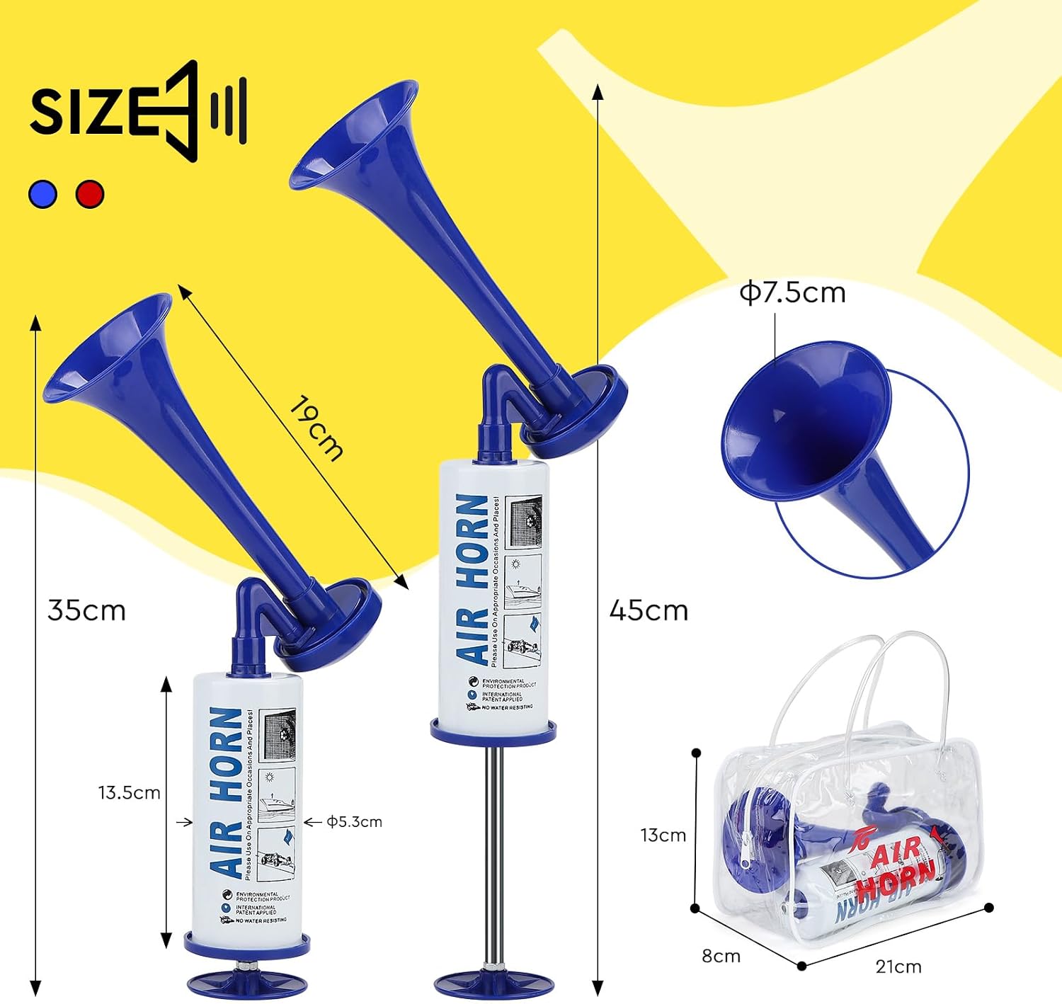 Detalle 2 de SUPAWAY 2 Signalhorn mit 115 dB