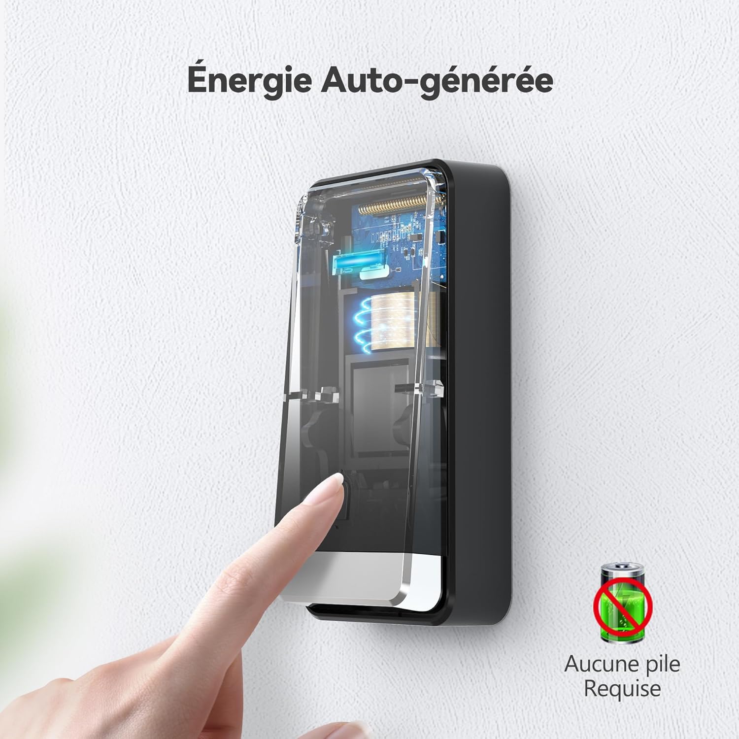 Thumbnail 3 de TECKNET Sonnette sans Fil 400M avec prise USB, IP65 et mémoire – Carillon extérieur sans piles