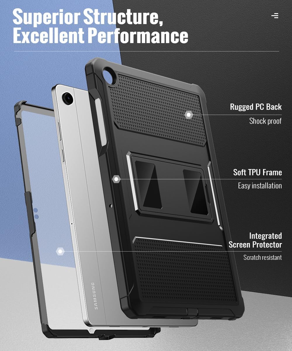 Thumbnail 2 de MoKo Rugged Tablet Case with Built-In Screen Protector