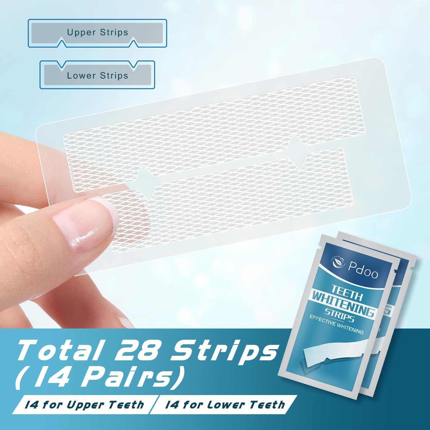 Detalle 2 de Pdoo Whitening Strips 14 Anwendungen