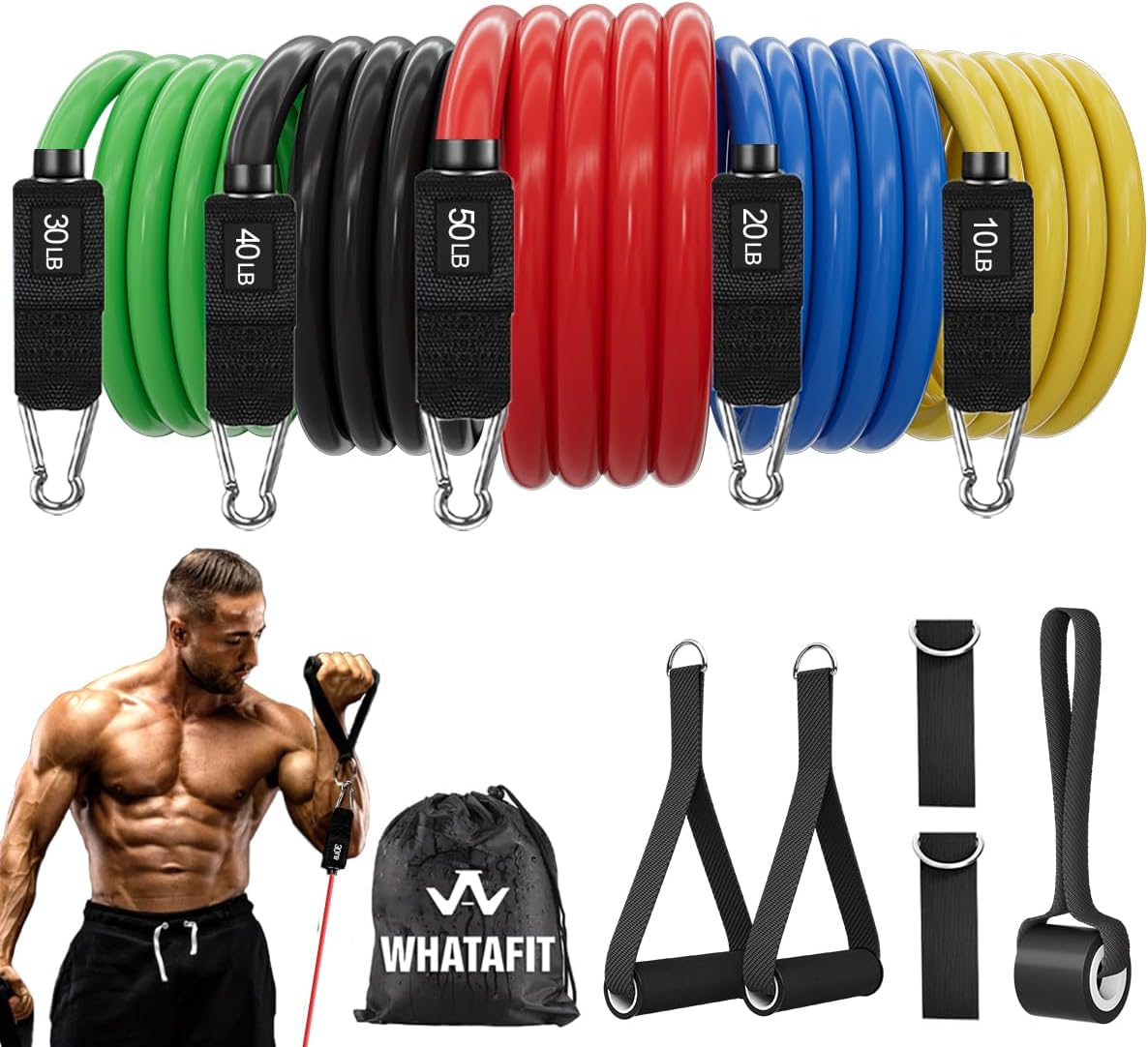 Detalle de WHATAFIT Resistance Bands 5 levels 🏋