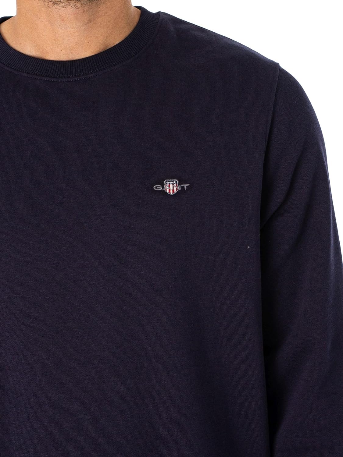Thumbnail 4 de GANT Men’s Shield Crew Neck Sweater in loopback cotton blend