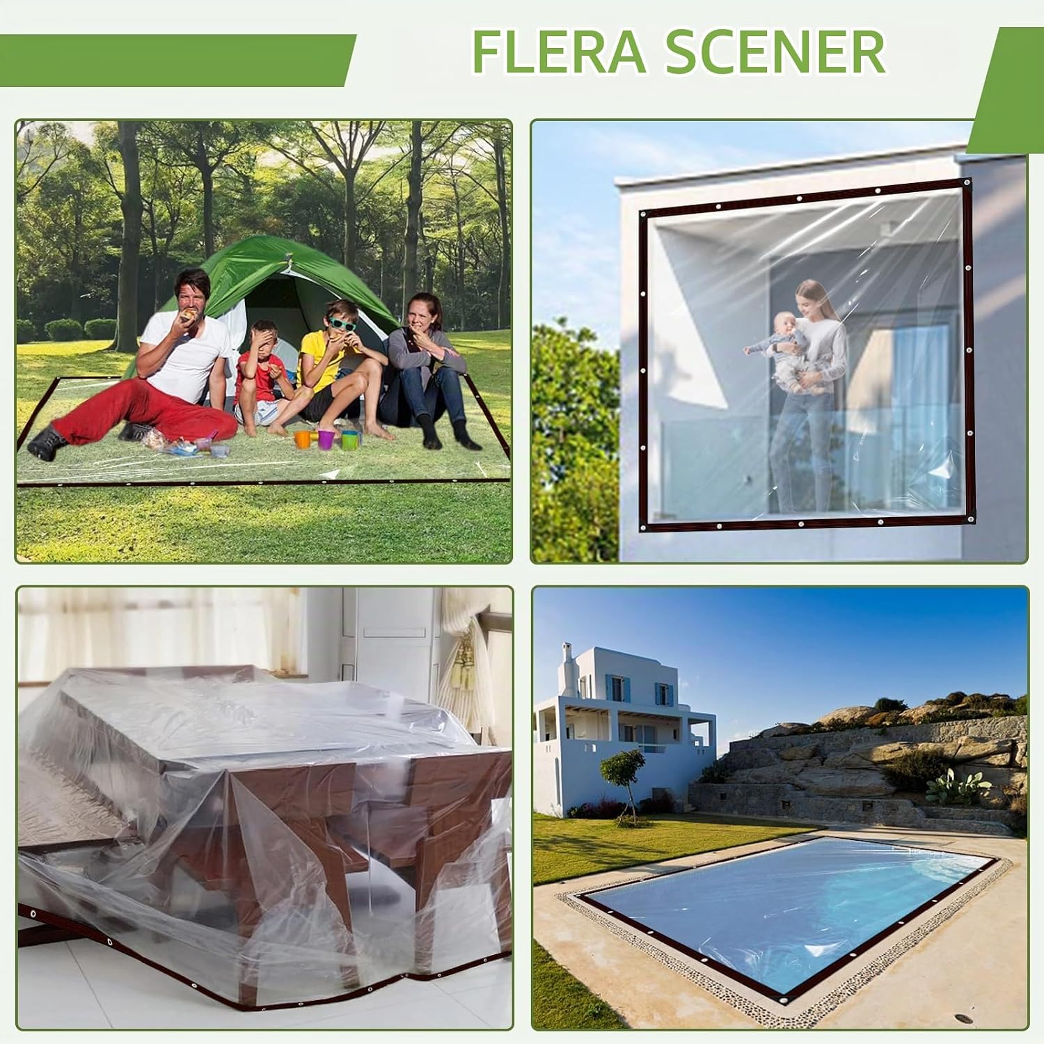 Detalle 2 de HESIOL Transparente Plane presenning 2 × 1 m med 90 % transparens