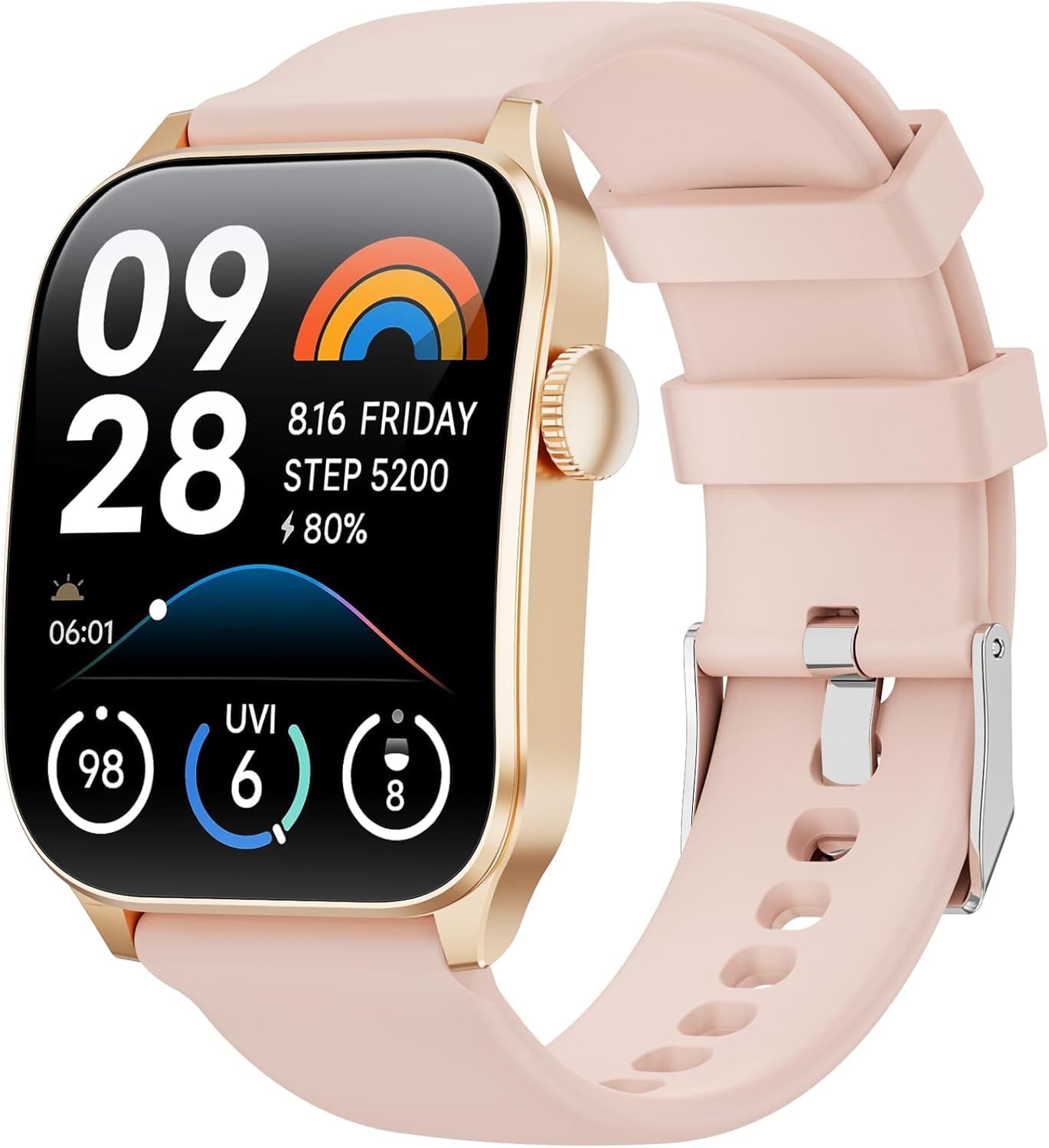 Haulvean Smartwatch for Women with 1.91" Curved Display and Bluetooth Calling