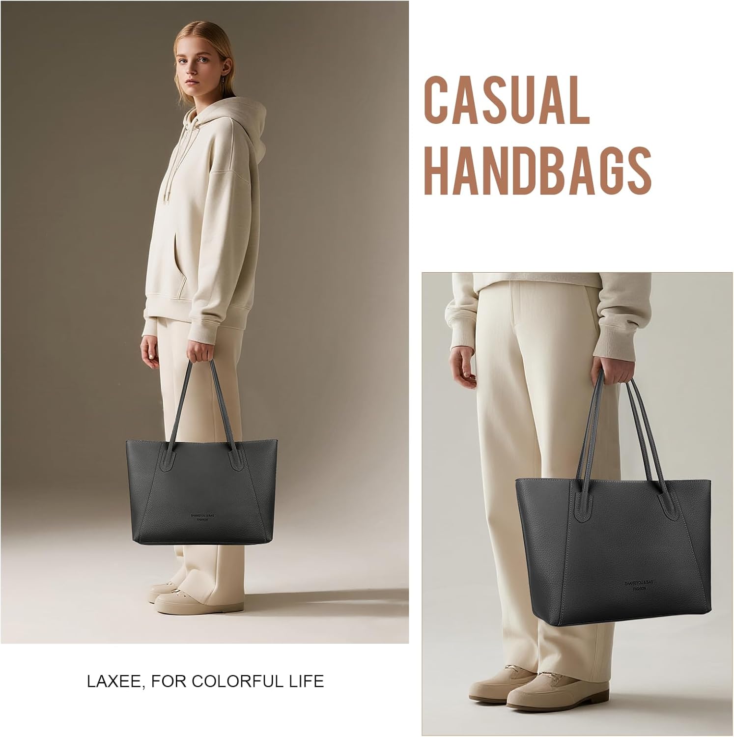 Thumbnail 6 de Laxee Leather Laptop Tote for Women: 14–15.6 Inch with organised pockets