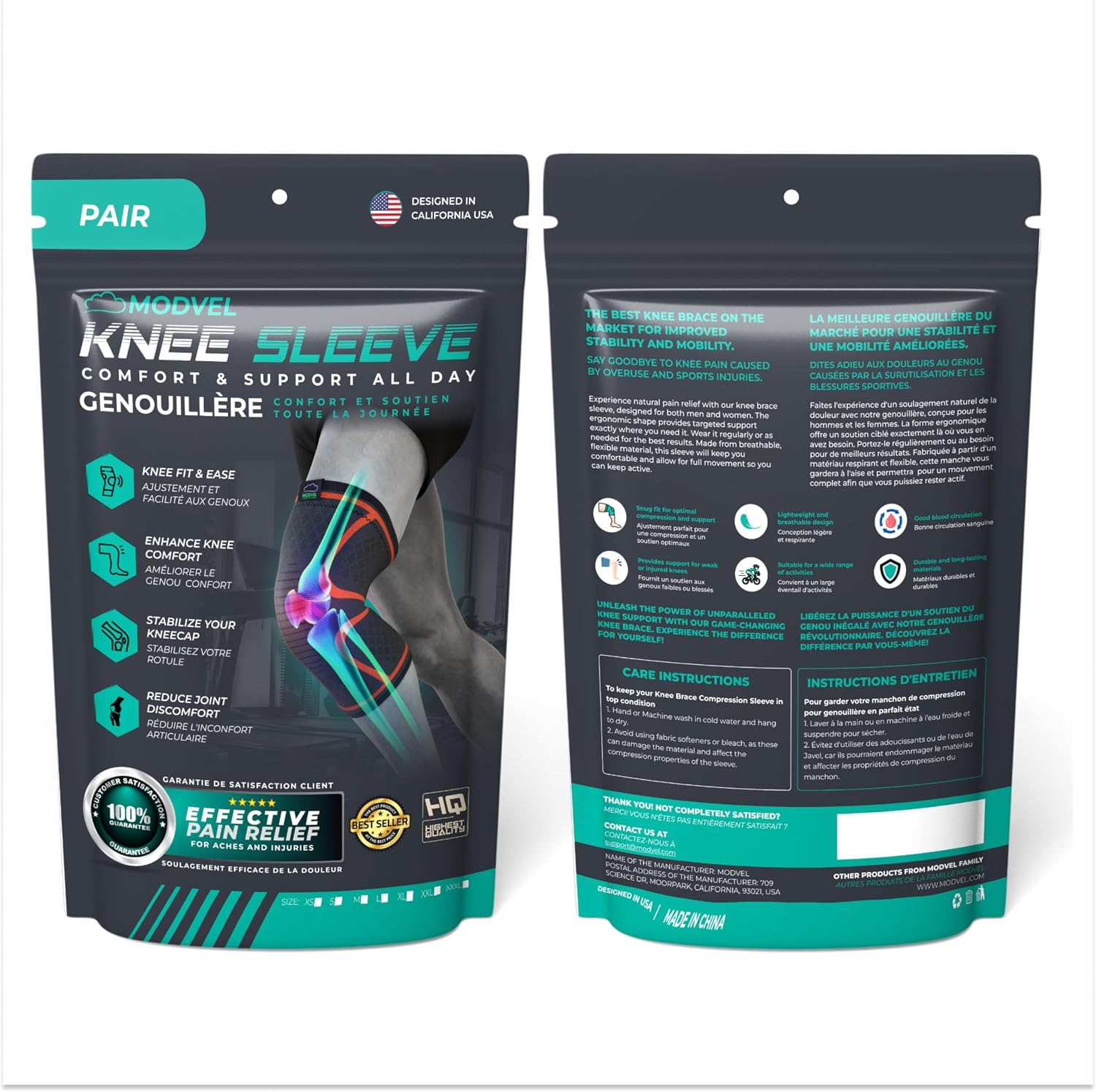 Thumbnail 6 de Modvel Compression Knee Sleeves, 2-Pack
