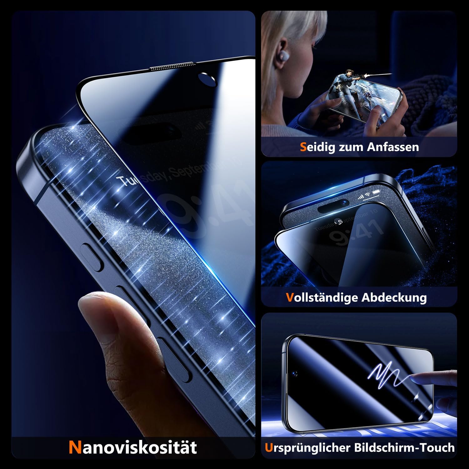 Thumbnail 6 de UniqueMe iPhone 15 Pro Sichtschutz 2