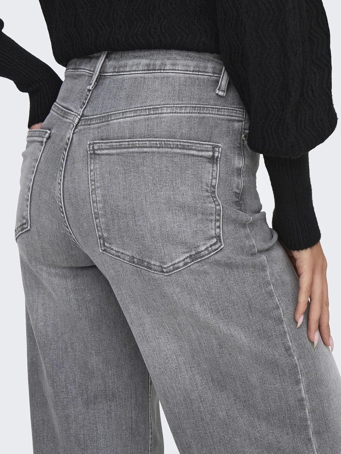 Thumbnail 6 de Only Onlmadison Blush HW Wide DNM – Jean femme à jambe large taille haute