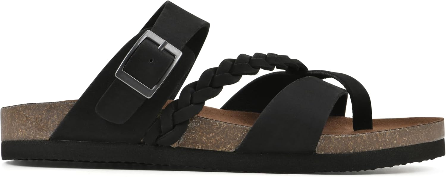 Detalle de WHITE MOUNTAIN Women’s Hazy Braided Signature Comfort-Molded Footbed Sandal