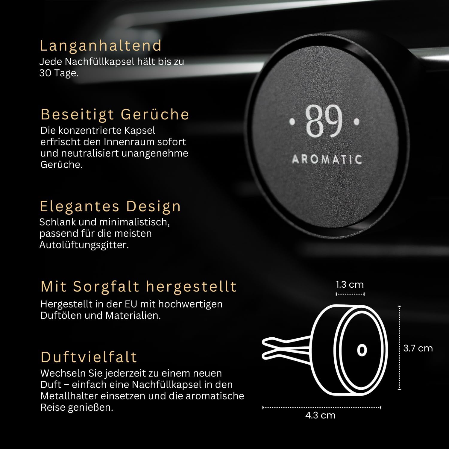 Detalle 1 de Aromatic •89• Autoduft Lüftungsclip für Auto