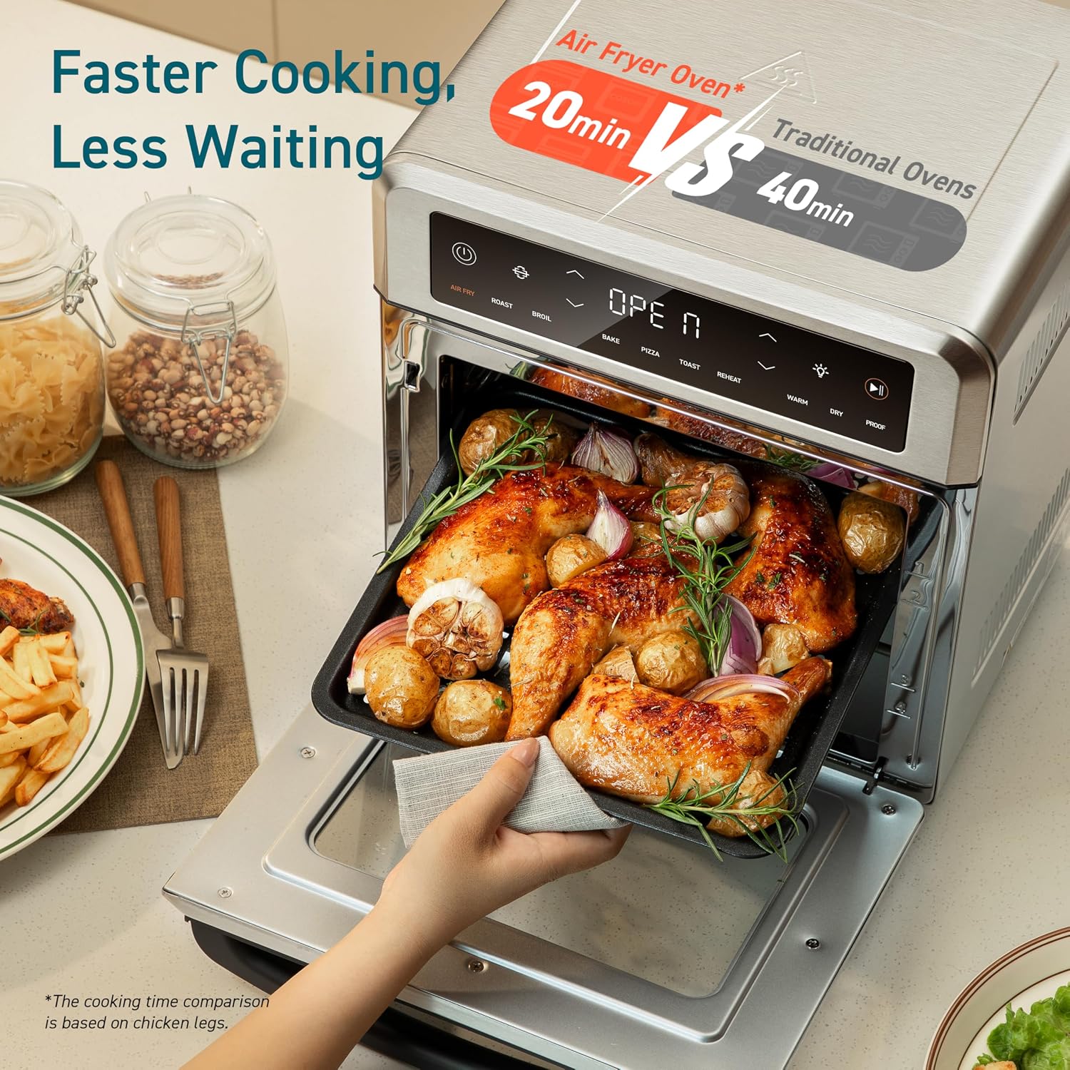 Thumbnail 4 de Cosori 11-in-1 Air Fryer Oven (13Qt) with Rotisserie, Toast, Bake, Roast and More