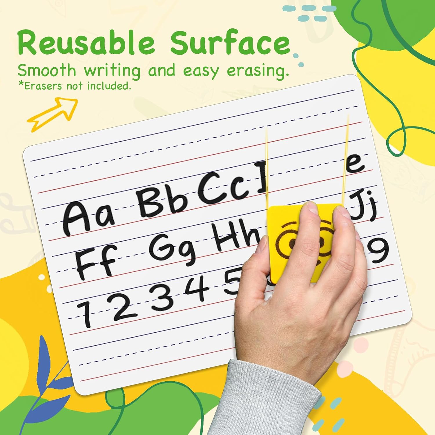 Detalle de Ohuhu DEB-01 Whiteboards, 30-Pack of Double-Sided 9 x 12 in Boards