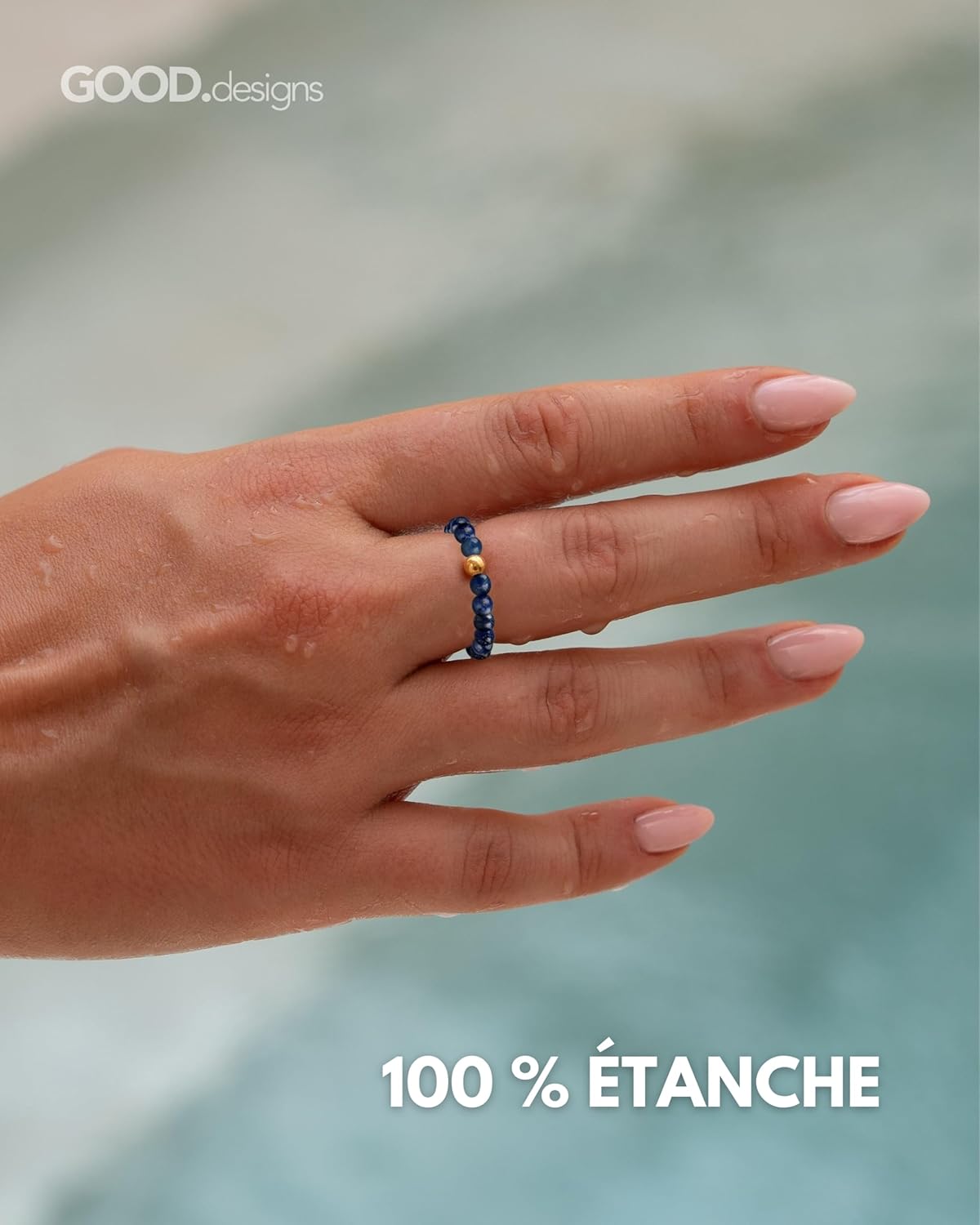 Thumbnail 2 de GD GOOD.designs Anneau antistress pierres naturelles 54-60