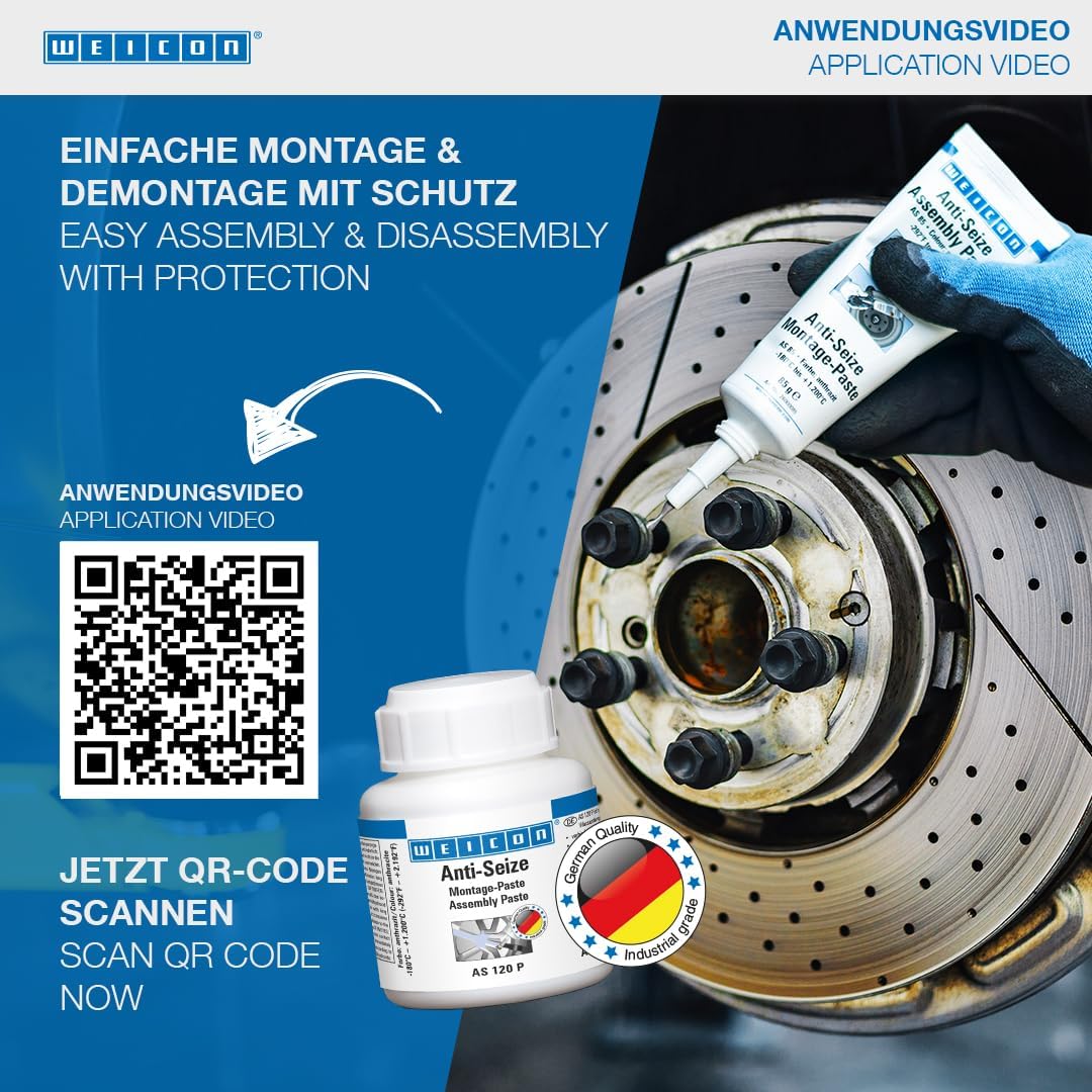 Detalle de WEICON 26000003 värmebeständig monteringspasta, 30 g