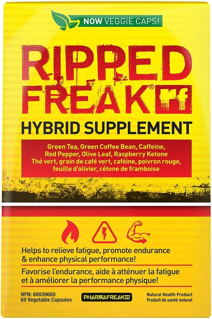 Detalle de PHARMAFREAK PFT10001 RIPPED FREAK Metabolism Support, 60 Veggie Caps