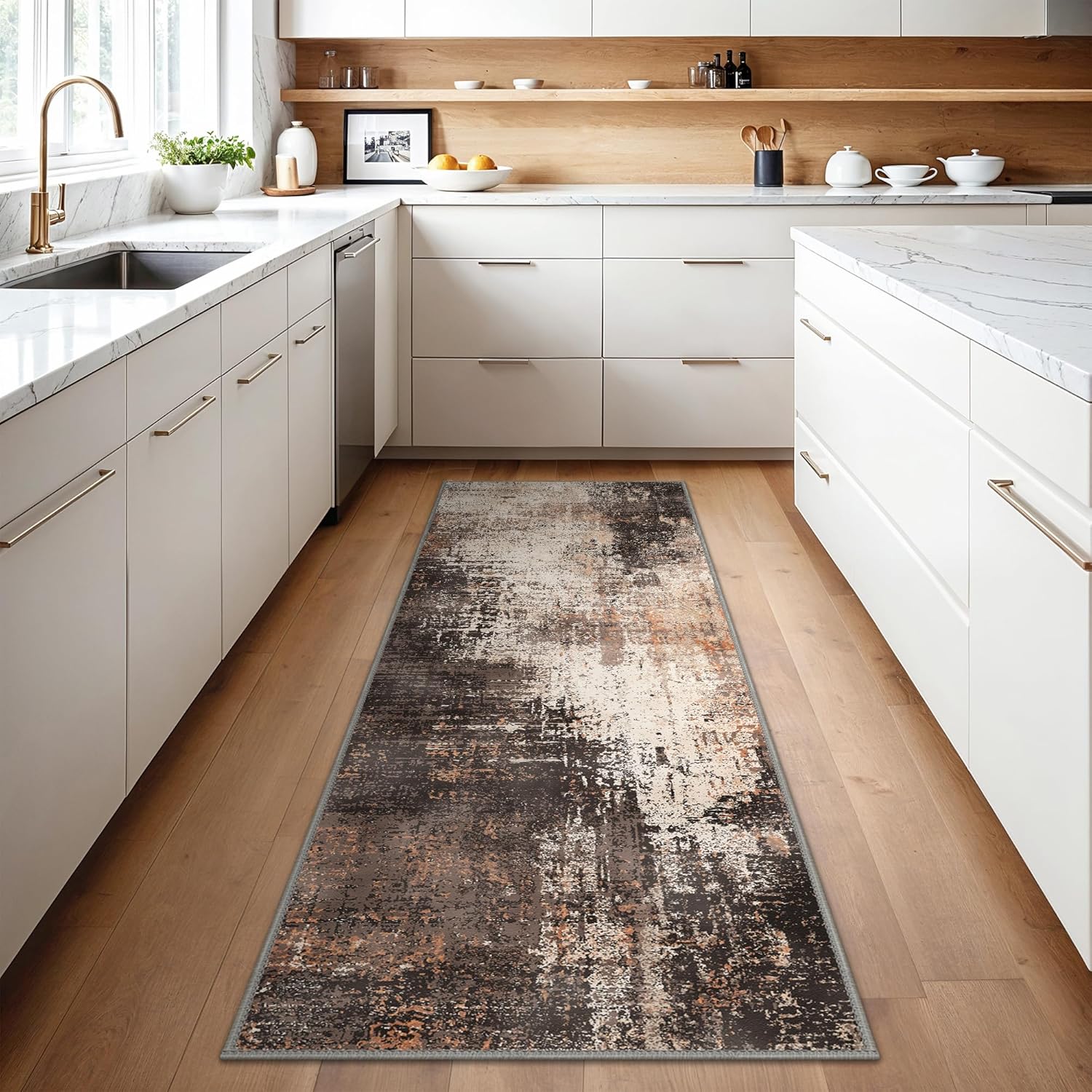 Thumbnail 4 de BEIMO Tapis antidérapant 80x150 cm design abstrait moderne