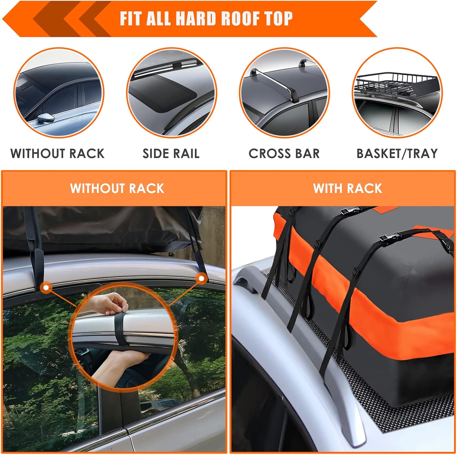 Detalle de MeeFar XBEEK Roof Cargo Bag 20 cu ft