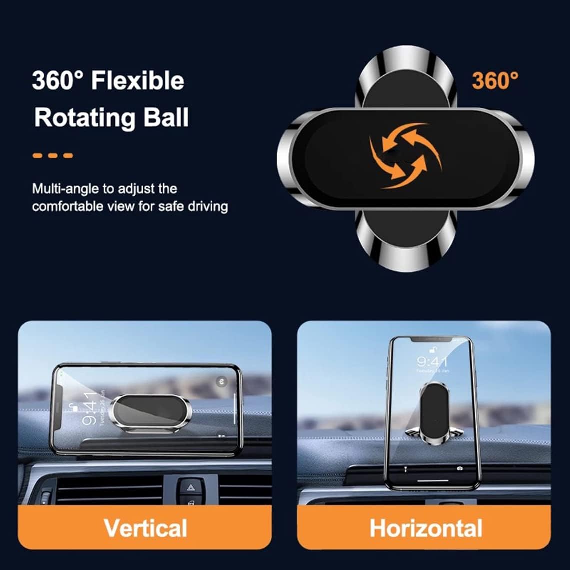 Thumbnail 5 de GRILLIN Car Magnetic Phone Holder 360° Rotation