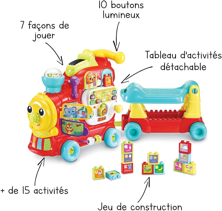 Detalle 2 de VTech Maxiloco Mon Trotti Train 7 en 1