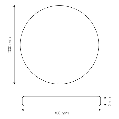 Thumbnail 5 de M Ledme Neox 24W Plafón LED con Madera Ø30 cm – Luz CCT para Cocina, Balcón y Dormitorio