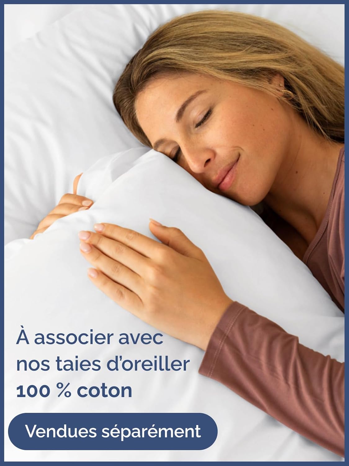 Thumbnail 6 de Drap-housse Grand Bonnet 90x190 cm – 100% coton doux 400 fils, OEKO-TEX, épais jusqu’à 30 cm, blanc