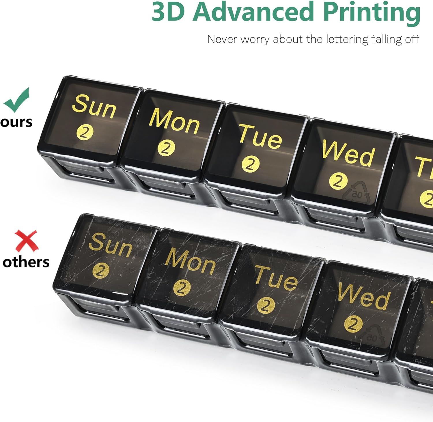 Thumbnail 4 de FHORAIN Monthly Pill Organiser XL 28 day box