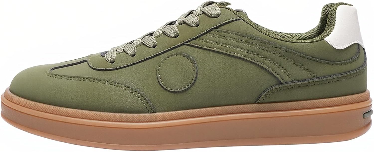 Detalle de JOMIX lage herensneakers met retrodesign, PU-bovenwerk en PVC-zool van 2,5 cm