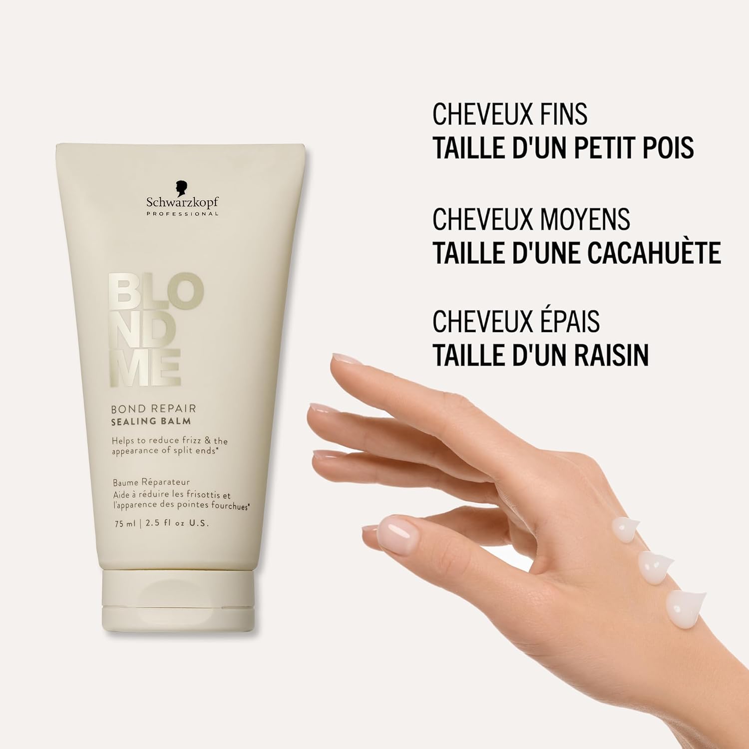 Thumbnail 5 de Schwarzkopf Professional BLONDME Bond Repair Sealing Balm – baume sans rinçage 75 ml, protection thermique jusqu’à 230°C