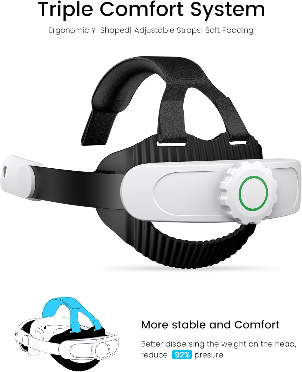 Detalle 2 de HELLCOOL Head Strap Replacement for Meta Quest 3S/3/2