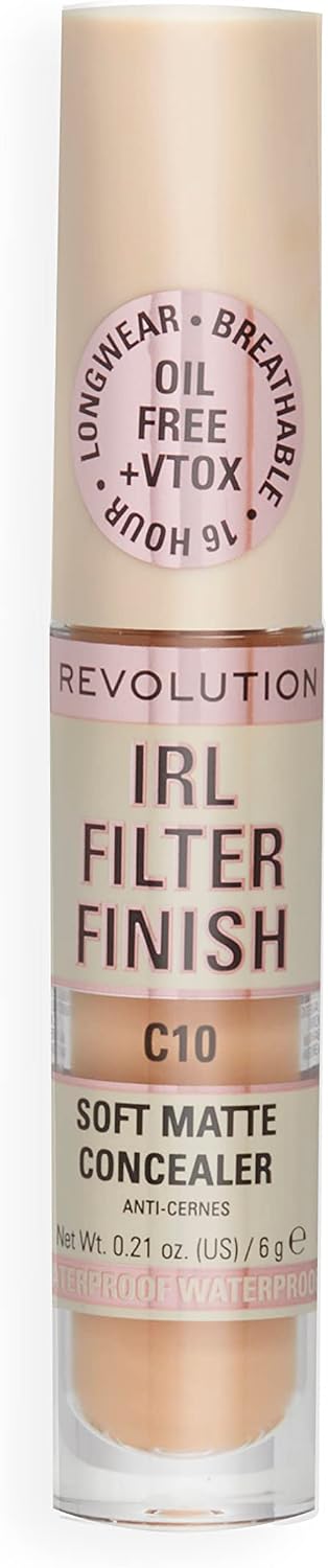 Detalle 2 de Makeup Revolution IRL Filter Finish Concealer C10, flytande concealer med 6 g
