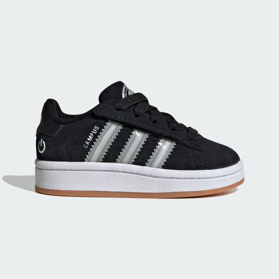 Detalle de Adidas Campus 00s Led Lights Comfort Closure Elastic Lace (Bebés) – Zapatilla negra con cierre elástico