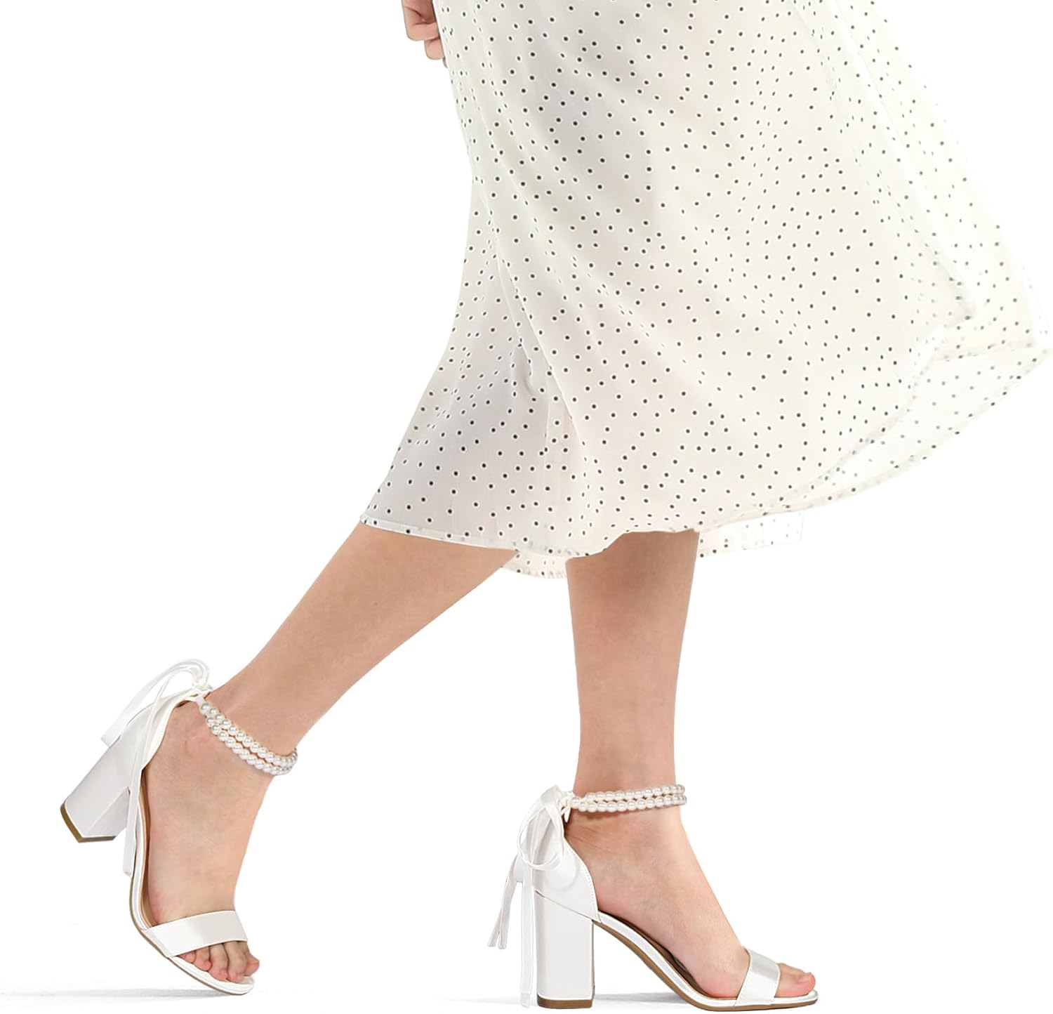 Detalle de COASIS Women's Block Heel Sandals, 3.5-Inch Heel, Open Toe and Ankle Strap