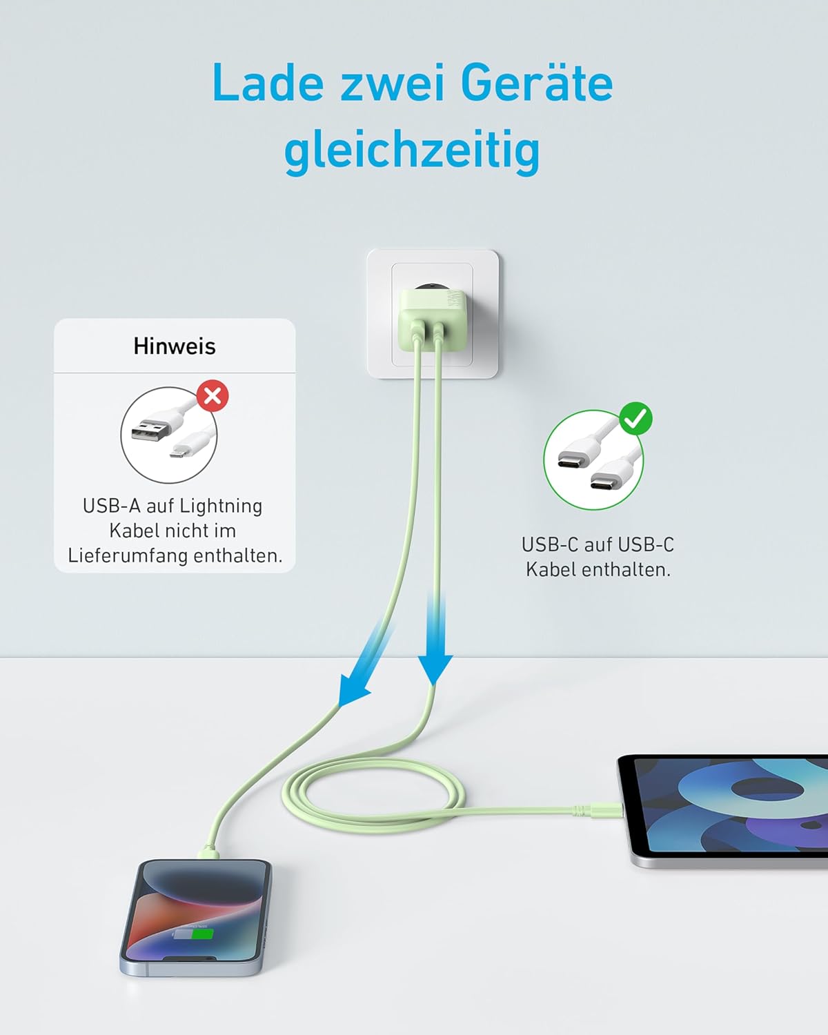 Detalle 2 de Anker 20W USB‑C Ladegerät für iPhone 17