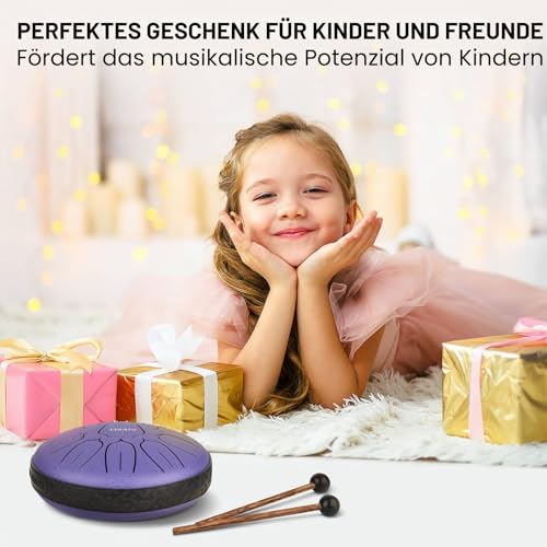 Thumbnail 6 de LEKATO Zungentrommel 6 Zoll – 11 Töne in D-Dur, Stahllegierung, mit Tasche